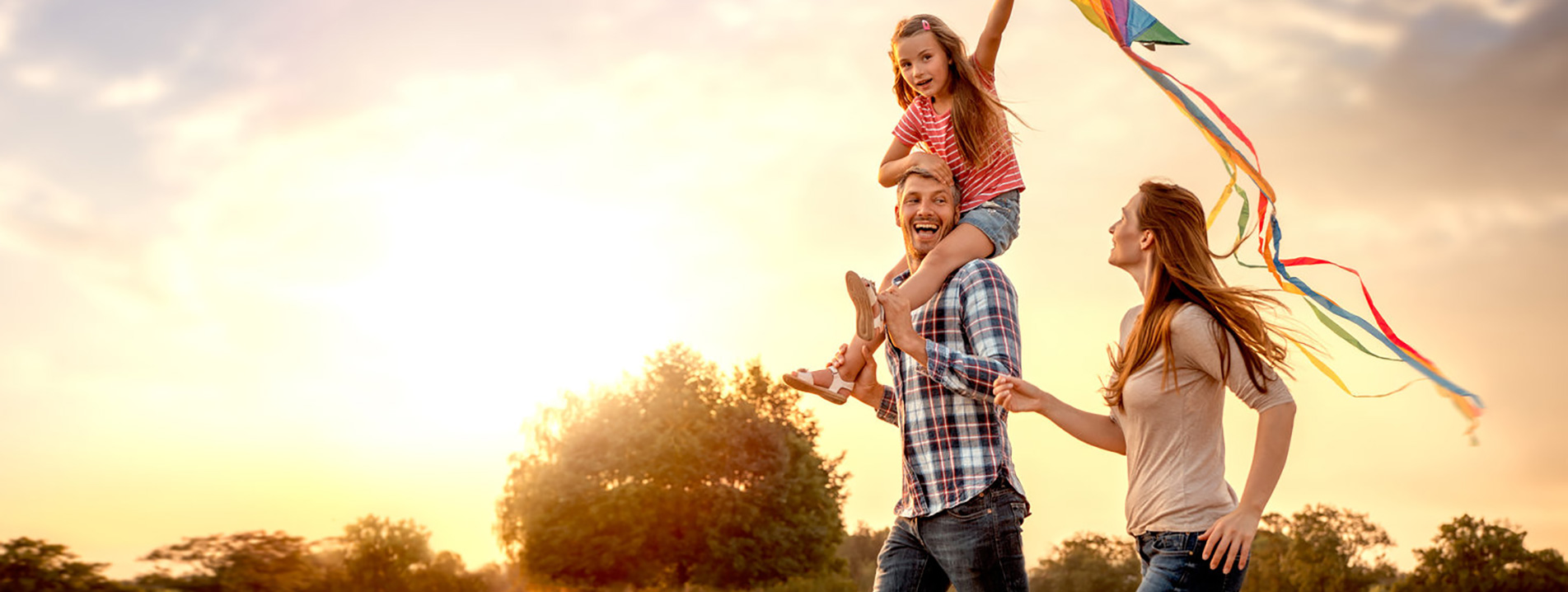 Family with Kite
